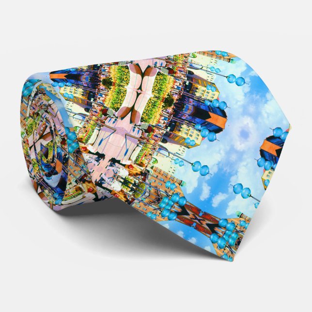 Vintage Germany Munich Towngate Karistor Neck Tie (Rolled)