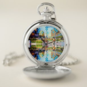 Vintage Germany Munich Towngate Karistor Pocket Watch