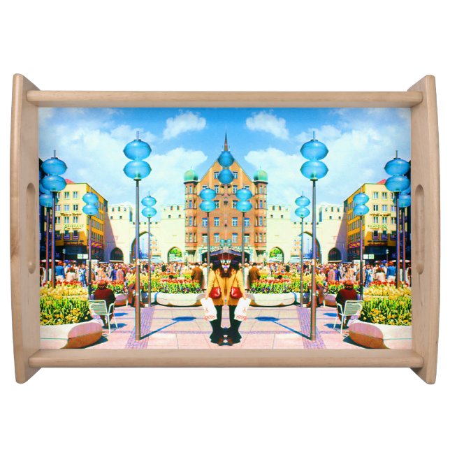 Vintage Germany Munich Towngate Karistor Serving Tray (Front)