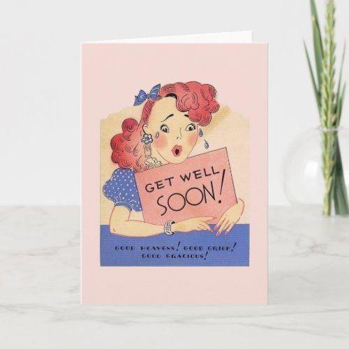 Vintage Get Well Soon Card