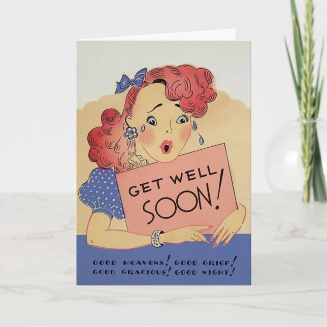 Vintage Get Well Soon Card (Front)