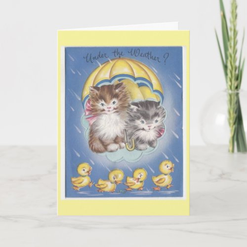 Vintage Get Well _ Under the Weather Card