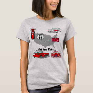 Vintage Get your kicks t-shirts and gifts