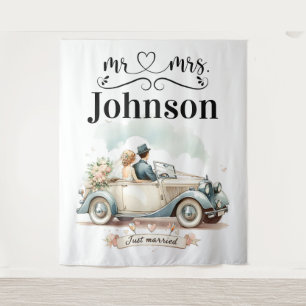 Vintage Getaway – Custom Wedding Backdrop