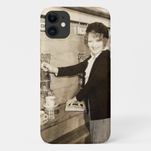 Vintage Getting a Cup of Coffee iPhone 11 Case