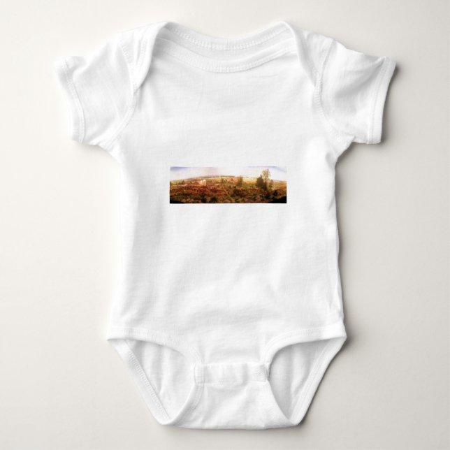 Vintage Gettysburg Cyclorama Paul Philippoteaux Baby Bodysuit (Front)