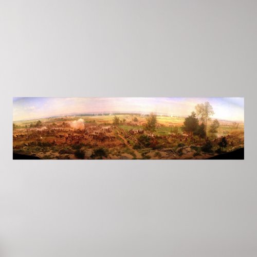 Vintage Gettysburg Cyclorama Paul Philippoteaux Poster