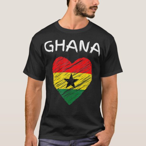 Vintage Ghana Flag T  for Men and Women  African P T_Shirt