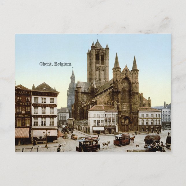 Vintage - Ghent, Belgium Postcard (Front)