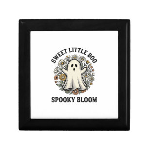 Vintage Ghost Floral Cute Halloween Boo Bouquet_1 Gift Box
