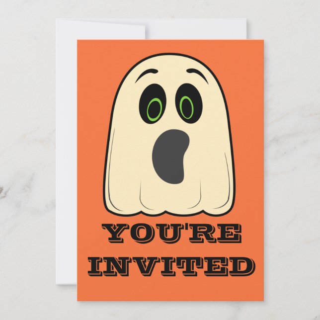 Vintage Ghost Invitation (Front)