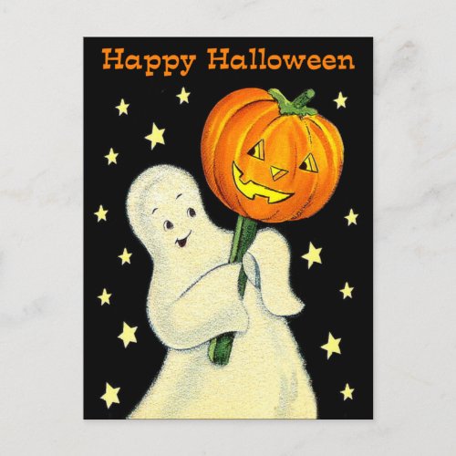 Vintage Ghost Invitation Postcard