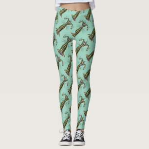 Vintage Giant Mantis Shrimp Marine Art Print Leggings