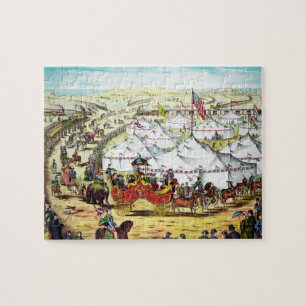 Vintage Gibson Circus Art Puzzle
