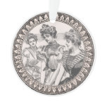 Vintage Gibson Girls Antique Illustration Ornament
