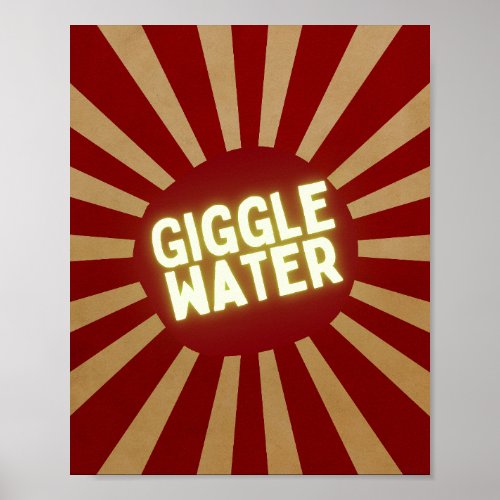 Vintage Giggle Water Poster _ Dont Miss out