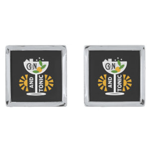 Vintage Gin And Tonic Art Cufflinks