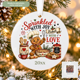 Vintage Gingerbread & Cookie Baking Christmas Ornament