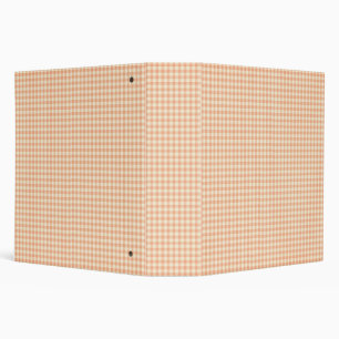 Vintage Gingham  3 Ring Binder