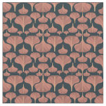 Vintage Gingko Black Floral Pattern Fabric