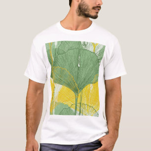 Vintage Ginkgo Biloba: Tropical Leaves T-Shirt
