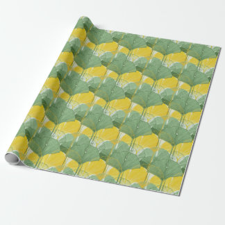 Vintage Ginkgo Biloba: Tropical Leaves Wrapping Paper