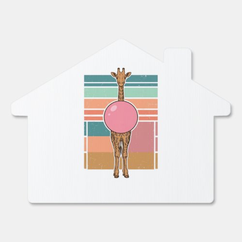 Vintage Giraffe Bubblegum Engraving Shirt Design_1 Sign