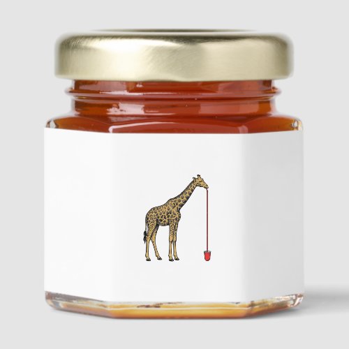 Vintage Giraffe Drinking Straw Vector Design_1 Honey Jar Favors