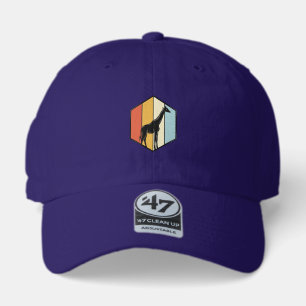 Vintage Giraffe Geometric Safari Vector Shirt_1 47 Brand Hat