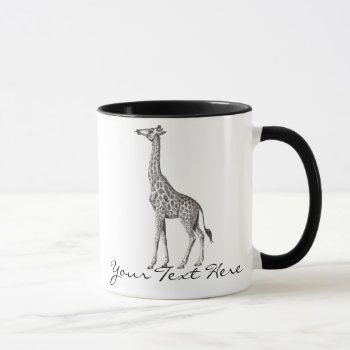 Vintage Giraffe Mug by Customizables at Zazzle