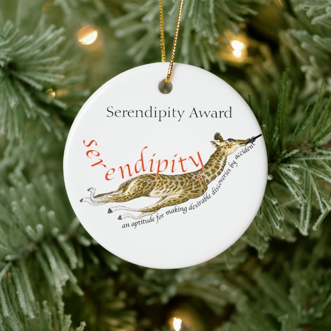 Vintage Giraffe Serendipity Award Ornaments (Tree)
