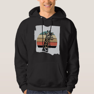 Vintage Giraffe Sunset Safari Vector Shirt Design