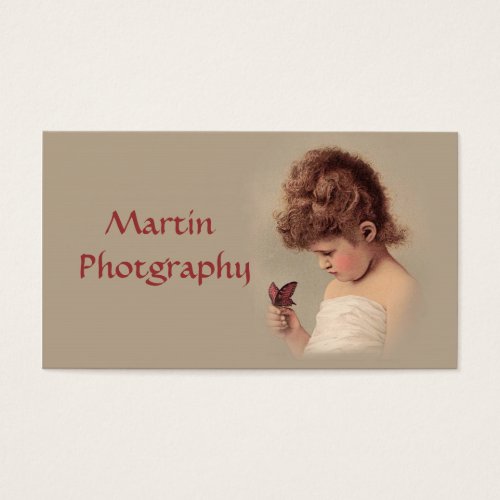 Vintage Girl Business Card Template