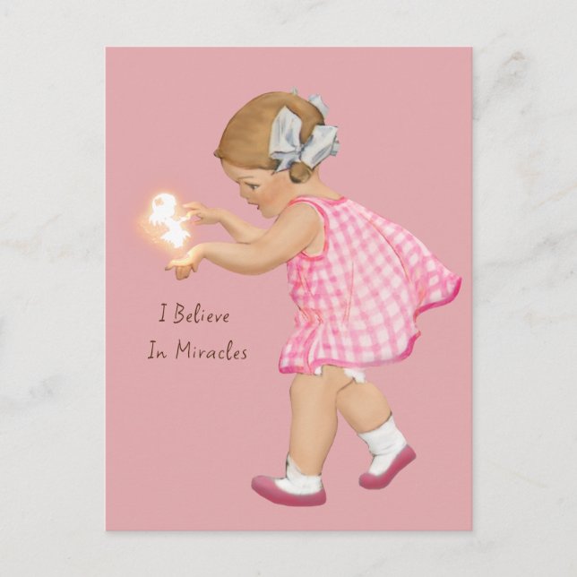 VINTAGE GIRL FAERIE | Postcard (Front)