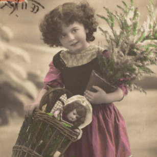 vintage christmas angel girl