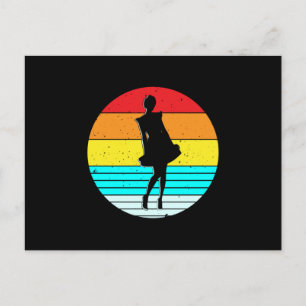 Vintage Girl Retro Lover Funny Birthday Gift Idea Postcard