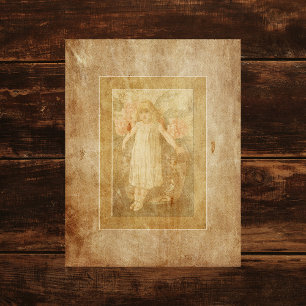 Vintage Girl Scrapbook Paper