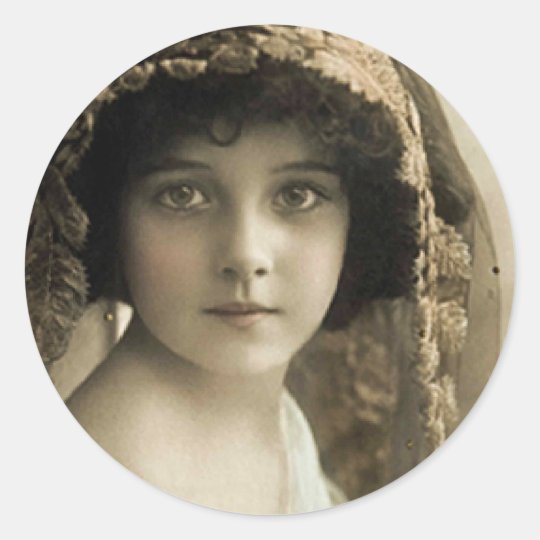 vintage Girl Sticker