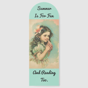 Vintage Girl With Shell Bookmark