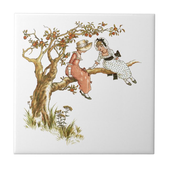 Vintage Girls Tile (Front)