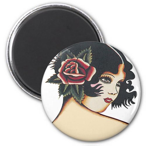 Vintage Girly Girl Magnet