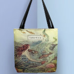 Vintage Girly Mermaid Under The Sea Personalized Tote Bag<br><div class="desc">Mermaid Personalized Tote Bags:  "The Mermaid" is a beautiful vintage fairy tale illustration by American book illustrator,  Elenore Plaisted Abbott,  in 1922,  digitally retouched and applied to this item by riverme.</div>
