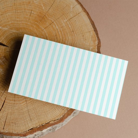 Vintage Girly Teal Blue White Stripes Pattern
