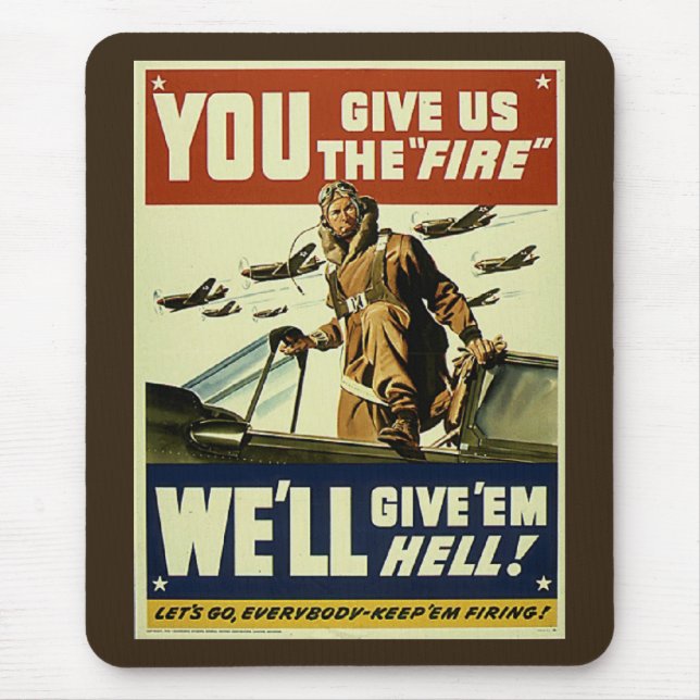 Vintage Give'em Hell Mousepad (Front)