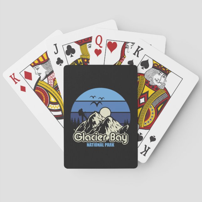 Vintage Glacier Bay National Park Poker Cards (Back)