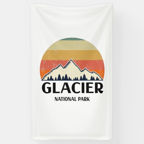 Vintage Glacier National Park Banner