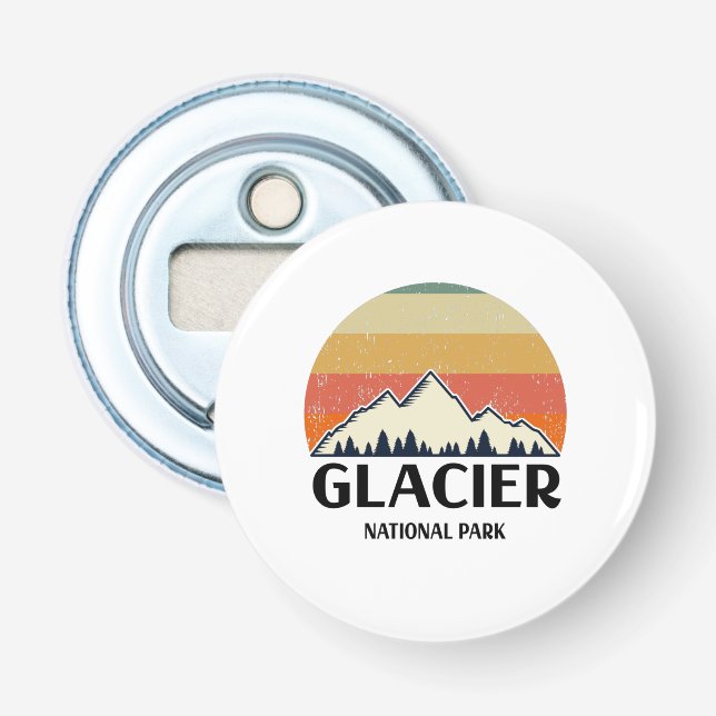 Vintage Glacier National Park Bottle Opener (Front)
