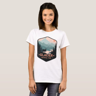 Vintage Glacier National Park Deer Mountains Gift T-Shirt