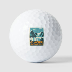 Vintage Glacier National Park Golf Balls