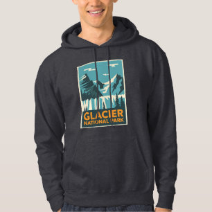 Vintage Glacier National Park Hoodie